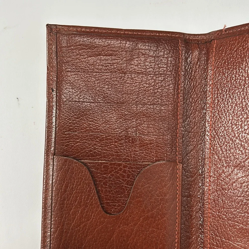 Cowhide Bifold Slim Leather Wallet with credit card and money pockets unisex